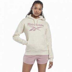 🧷 Reebok Women's Identity Logo Fleece Pullover Hoodie, Classic Medium